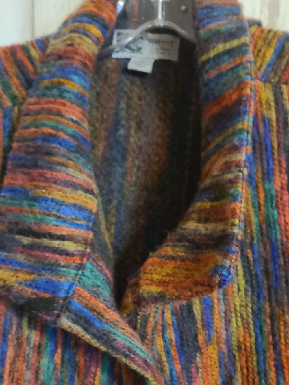 Habitat Multicolor Striped Knit Jacket - 2X - Picture 6 of 7